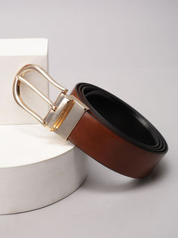 Allen Solly - Men Brown Solid Casual Reversible Belt