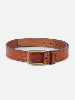 Allen Solly - Men Brown Textured Casual Belt