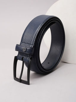 Allen Solly - Men Navy Blue Textured Casual Belt