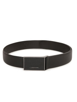 Calvin Klein - Men Solid Black Elastane Slide Belt