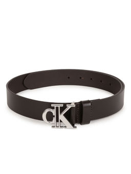 Calvin Klein - Men Solid Brown Elastane Classic Belt