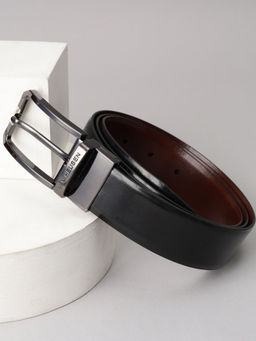 Van Heusen - Men Black Solid Formal Reversible Belt