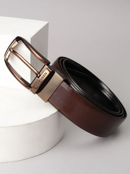 Van Heusen - Men Brown Solid Formal Reversible Belt
