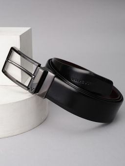 Van Heusen - Men Black Solid Formal Reversible Belt
