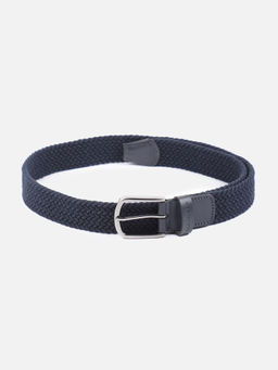Van Heusen - Men Navy Blue Textured Casual Belt