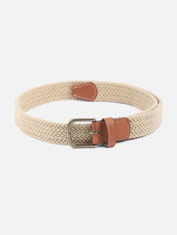 Van Heusen - Men Beige Textured Casual Belt