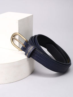 Van Heusen - Women Navy Blue Textured Casual Belt