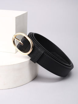 Van Heusen - Women Black Textured Casual Belt