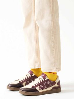 Gully Labs - Barfi Burgundy Sneakers For Women