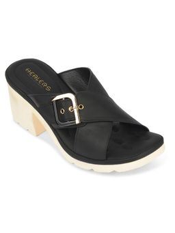 LIBERTY - Healers Zq-Dm-15 Black Casual Sandal Heels For Women