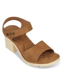 LIBERTY - Healers Zq-Dm-17 Tan Casual Sandal Heels For Women