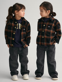 GANT - Kids Checked Spread Collar Shirt