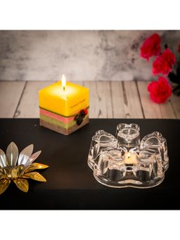 EZ Life - Borosilicate Tea Pot Heating Warmer Base Teapot - Tea Warming Stand Glass - 1 Piece