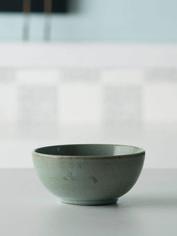 Ellementry - Aqua Rustic Ceramic Soup Bowl