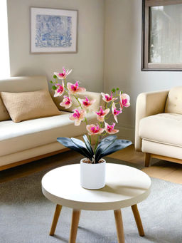 The Better Home - Multi-Color Artificial Orchid Plant with Pot