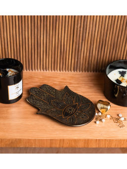 Logam - Black Hamsa Trinket Tray