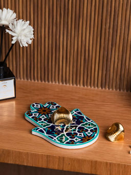 Logam - White Evil Eye Coaster/Wall Hanging