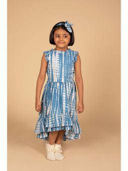Poochkie - Blue Tie and Dye Top and Skirt (Set of 2)