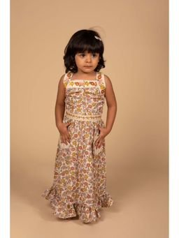 Poochkie - Multi-Color Floral Top and Skirt (Set of 2)