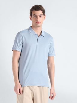 Calvin Klein - Solid Regular-Fit Cotton Polo T-Shirt