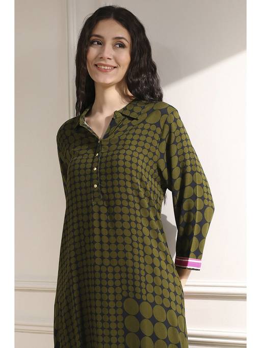 boat neck punjabi dress front neck