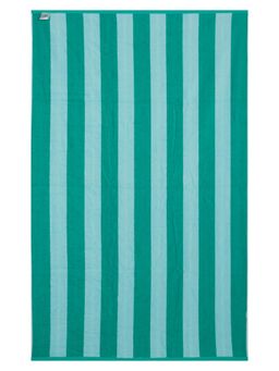 Creeva - Classic Striped Beach Towel Green