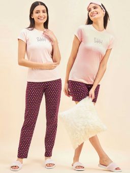 Sweet Dreams - Women Printed Top & Pyjamas with Shorts (Set of 3)