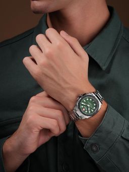 Swiss Military Hanowa - Tidalwave Men Green Dial Stainless Steel (Smwgh0006605) (M)