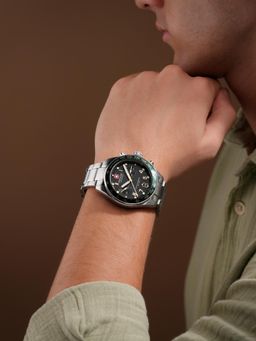 Swiss Military Hanowa - Spitfire Men Chronograph Black Dial Analog (Smwgi0007703) (M)