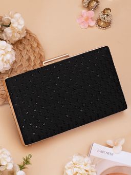AMYRA - Noir Black Clutch Bag
