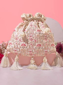 AMYRA - Mogra Potli Bag Off White