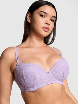Victoria's Secret - Pink Wink Push-Up Purple Balconette Bra
