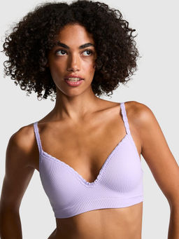 Victoria's Secret - Pink Seamless Purple Push-Up Wireless Bra