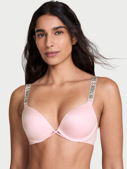 Victoria's Secret - Pink Very Sexy Logo Shine Strap Push-Up Bra