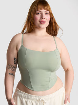 Victoria's Secret - Pink Base Stretch Green Bralette