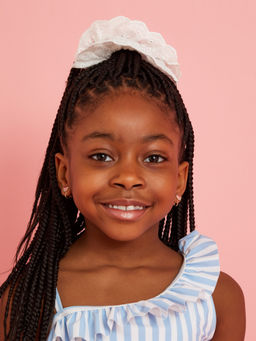 Accessorize London - Kids Broderie Scrunchie White (3-12 Years)