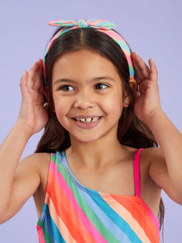 Accessorize London - Kids Stripe Alice Hairband (3-12 Years)