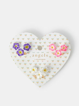 Accessorize London - Kids Flower Ring & Earring Set (3-12 Years)