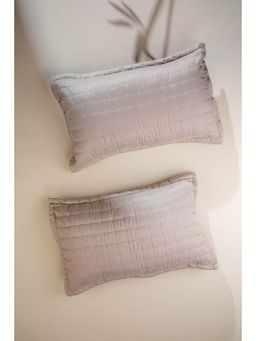 Freedom Tree - Moira Polyester Sliver Sand Pillow Cover - Set Of 2