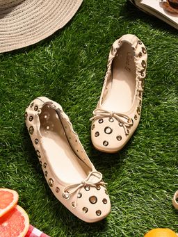 Saint G - Women Beige Ballerinas