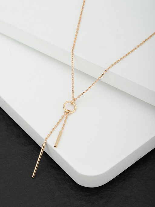 Carlton London Gold Plated Long Necklace