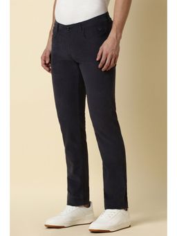 Allen Solly - Men Black Slim Fit Solid Casual Trouser