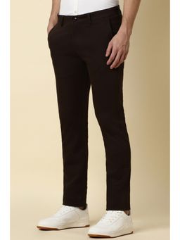 Allen Solly - Men Brown Ultra Slim Fit Solid Casual Trouser