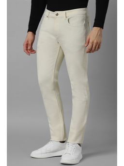 Louis Philippe - Men Dark Cream Slim Fit Jeans