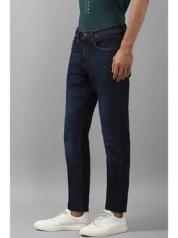 Louis Philippe - Men Navy Blue Dark Slim Fit Jeans