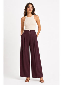 Cider - High Rise Linen Trousers