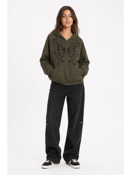 Cider - Terry Graphic Butterfly Hoodie