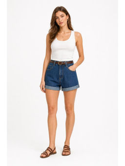 Cider - Denim Shorts With Belt