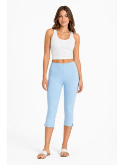 Cider - Low Rise High Stretch Split Knee Length Capri Leggings