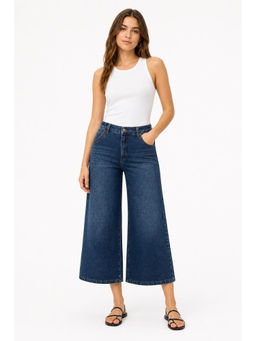 Cider - Denim Mid Rise Washed Straight Leg Jeans Curve & Plus